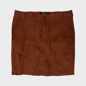 Liverpool 12 31 Walnut Brown Utility Short Skirt